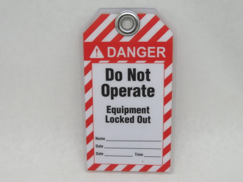 Idesco Safety T9-13 Reusable Safety Tag "DO NOT OPERATE" 3/8" Hole NOP