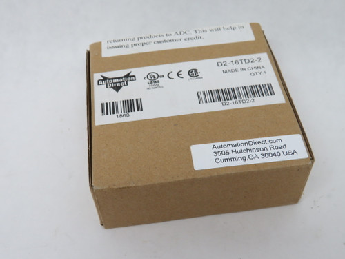 Automation Direct D2-16TD2-2 Discrete Output Module 12-24VDC 16 Points NEW