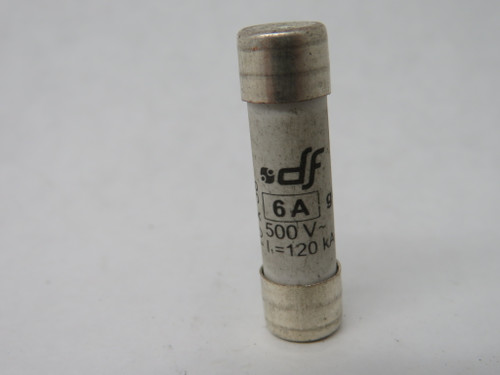 DF Electric 420106 Ceramic Fuse 6A 500VAC 120kA USED