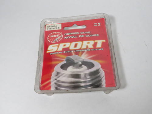 NGK CR7HSA Spark Plug 2-Pack PACKAGING DAMAGE NEW