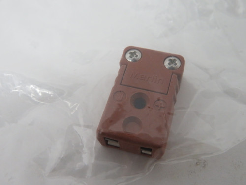 Marlin 1210-C Miniature 2 Pole Brown Jack Connector Hex Body NWB