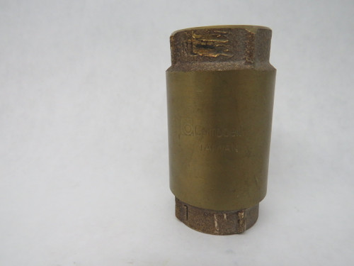 Campbell CVB-4TLF Brass Spring Check Valve 1" FNPT 200LB COSMETIC DAMAGE USED