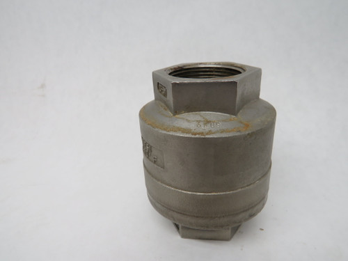 Watson McDaniel WSSCV-15 Check Valve 1-1/4" CF8M 750CWP 450F 510 psi RUST USED