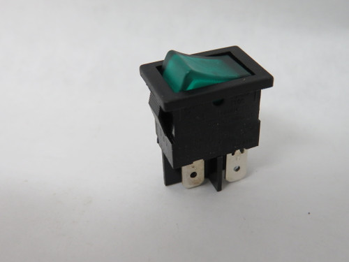 Arcolectric H8553VBBG3 Green Illuminated Rocker Switch ON-OFF NOP