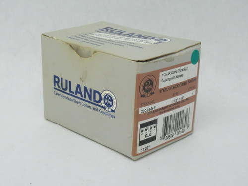 Ruland CLC-24-24-F Clamp Style Rigid Coupling 2-5/8" OD 1-1/2" ID SHELF WEAR NEW