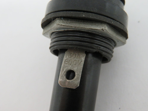 Bussmann HPG Panel Mount Fuse Holder 30A 600V 13/32x1-1/2" USED