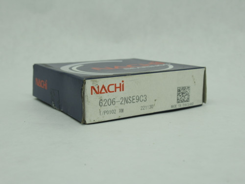 Nachi 6206-2NSE9C3 Deep Groove Ball Bearing 62mm OD 30mm ID 16mm W SEALED NEW