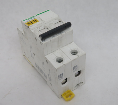 Schneider Electric A9K27206 iK60N-2P-6A Circuit Breaker 6A 400VAC 2P USED
