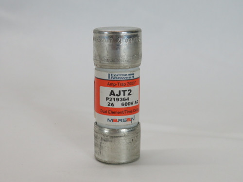 Mersen AJT2 Dual-Element Time-Delay Fuse 2A 600V USED