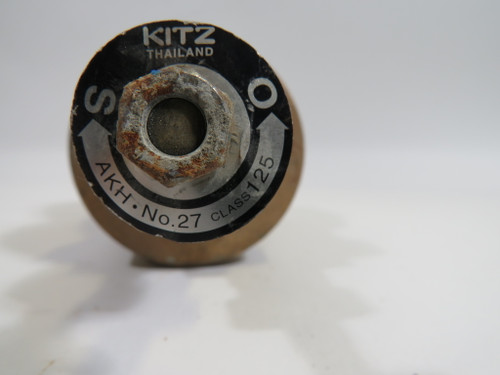 KITZ AKH No. 27 Class 125S 2" Brass Gate Valve 200WOG NO HANDLE USED