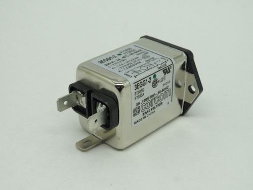 Corcom 3EGG1-2 Power Entry Module 3A 120/250VAC 50-60Hz NOP