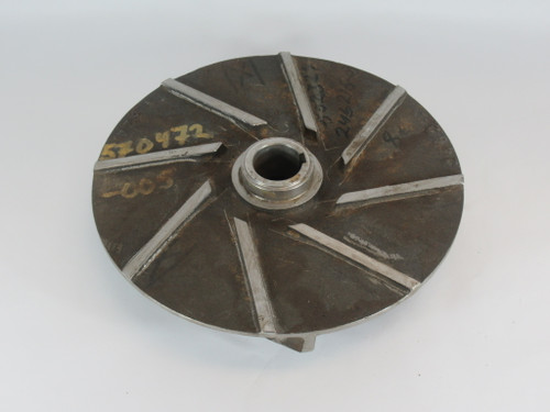 Generic 570472-005 3-Vane Impeller 12-5/8" D 1-5/8" Bore 2-3/8" LTB USED