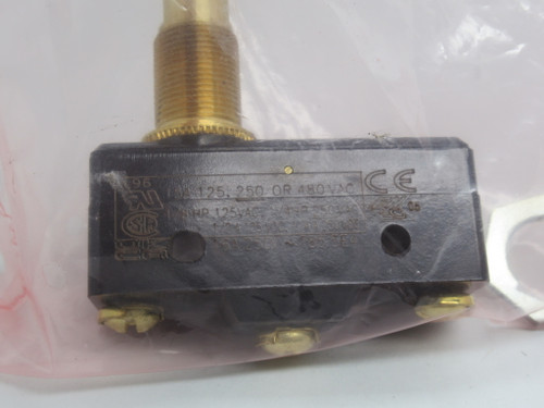 Microswitch BZ-2RQ18-A2 Roller Plunger Limit Switch 15A@125/250/480V NWB