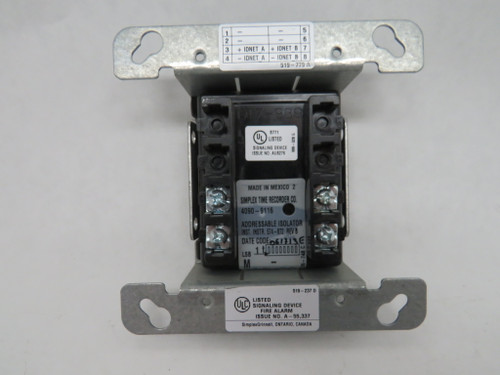 Simplex 4090-9116 Communications Isolator for Fire Alarm Control Panel USED