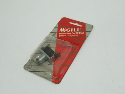McGill 0100-3998 BP-2 Momentary On-Off Push Button 15A 12VDC 1P SHELF WEAR NEW