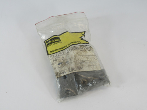 Parker WP-2 Weld Plate for Tube Clamp 1.65" Length Lot of 8 SHELF WEAR NWB