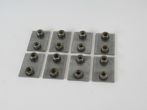 Parker WP-2 Weld Plate for Tube Clamp 1.65" Length Lot of 8 SHELF WEAR NWB