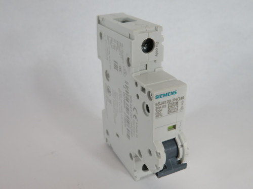 Siemens 5SJ4120-7HG40 Circuit Breaker 20A 240/277VAC 60VDC 1P USED