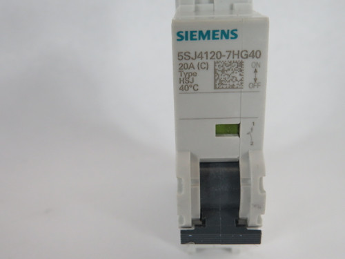 Siemens 5SJ4120-7HG40 Circuit Breaker 20A 240/277VAC 60VDC 1P USED