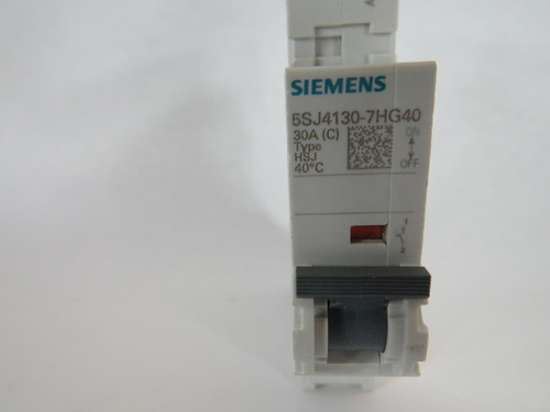 Siemens 5SJ4130-7HG40 Circuit Breaker 30A 240/277VAC 60VDC 1P USED