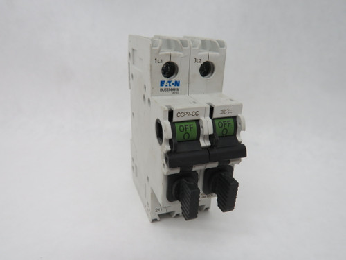 Eaton CCP2-2-30CC Bussmann Fuse Holder 30A 600VAC 50-60Hz 2Pole USED