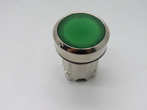 Siemens 3SU1051-0AB40-0AA0 Green Illuminated Flush Push Button Metal NOP