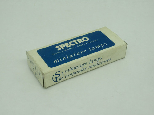 Spectro 755 Miniature Incandescent Bulb 6.3V 0.15A Lot of 6 SHELF WEAR NEW