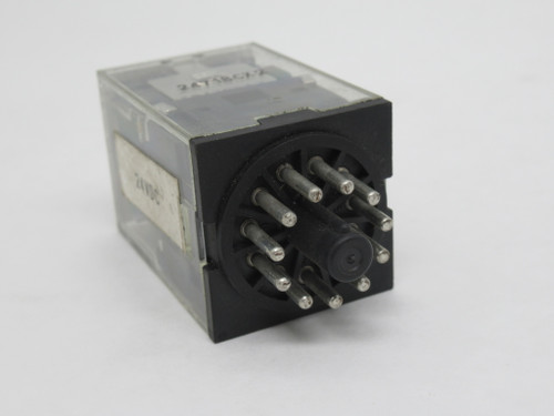 Omron MKS3PIN-5 DC24 Plug-In Relay 24VDC 10A 11-Pin USED