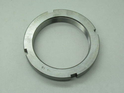 Generic AN18 Bearing Locknut 4.661" OD 3.527" ID 0.698" W NOP