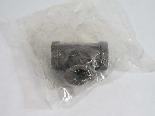 Stz Industries 310-T-38 Threaded Iron Tee 3/8" Black Malleable *SOME RUST* NWB