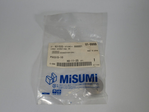 Misumi PSCS15-10 Shaft Collar 15mm Shaft 10mm Width 34mm OD ! NWB !