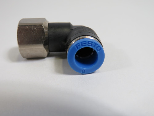 Festo 153277 QSLF-1/4-8-B Push-In L-Fitting G1/4" Thread 8mm Tube OD ! NOP !