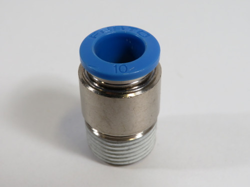 Festo 153019 QS-3/8-10-I Push-In Fitting R3/8" Thread 10mm Tube OD ! NOP !