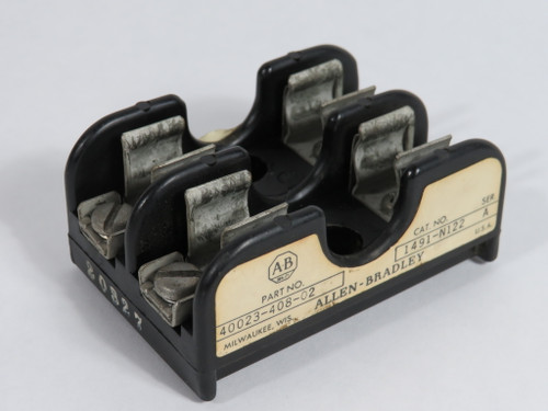 Allen-Bradley 1491-N122 Series A Fuse Holder 30A 250V 2-Pole 40023-408-02 USED