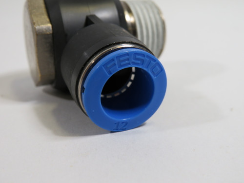 Festo 153095 QSLV-1/2-12 Push-In L-Fitting R1/2" Thread 12mm Tube OD NOP