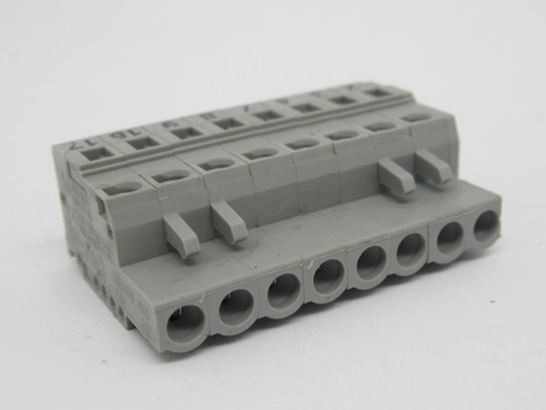 WAGO 231-108/026-000 Female Pluggable Connector 2.5mm 8-Pole Grey USED