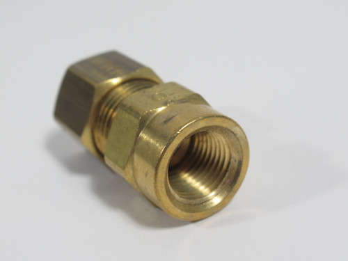 Parker 66C-5-2 Brass Compression Connector 5/16" Tube x 1/8" FNPT Lot of 2 NOP