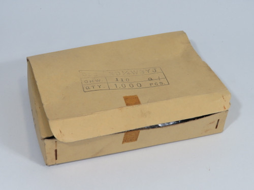 Generic RD1/4WSYJ-110 Carbon Film Resistor 110 Ohms +/- 5% 970-Pack NEW