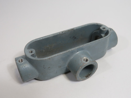 Crouse-Hinds T19 Unthreaded Conduit Body 1/2" Tee No Cover NO SET SCREWS USED