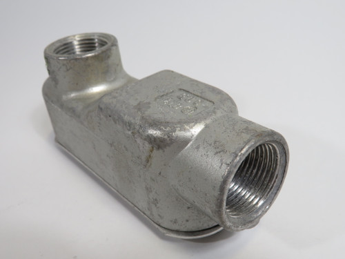 EDC LB-3/4 Threaded Conduit Body 3/4" LB w/ Cover USED
