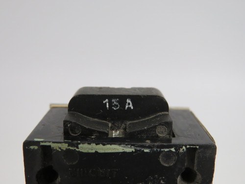 Bulldog Electric 31115 Circuit Breaker 15A 1P MISSING SCREW/SHELF WEAR USED