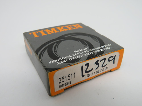 Timken/National 251511 Oil Seal 1.250" ID 1.625" OD 0.188" W ! NEW !