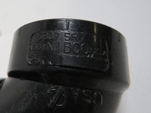 NIBCO 5807-SR ABS 90° Elbow Fitting Hub x Hub 1-1/2" *Scuffing* ! NOP !