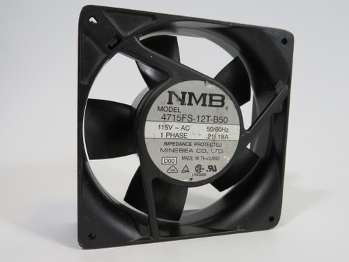 NMB Minebea 4715FS-12T-B50 Axial Fan 115V 50/60Hz .21/.19A COSMETIC DMG USED