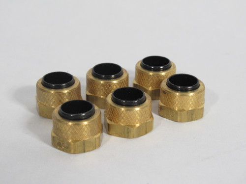 Parker MC61P-5 Poly-Tite Nut and Sleeve 5/16" Tube OD Lot of 6 NEW