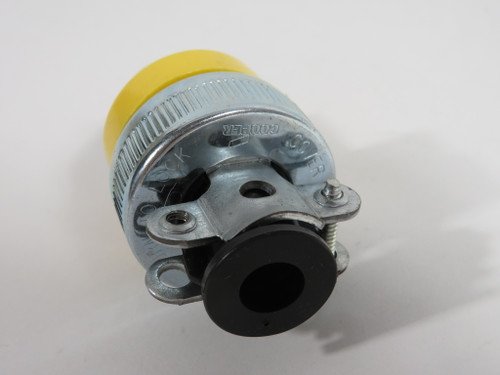 Cooper 2474 Armored Plug 15A 125V 3-Wire 2-Pole *Missing Screw* NOP