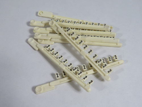 Telemecanique AB1-R2 Clip-In Marker Strip *2* 04.841.1293.0 8-Pack NOP