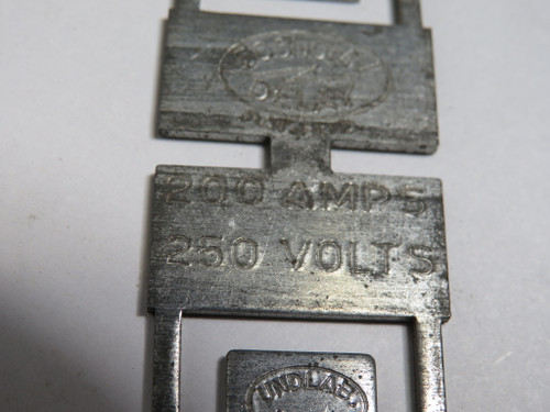 Economy ELN-200 Replacement Fuse Link 200A 250V Shelf Wear Lot of 4 ! NOP !