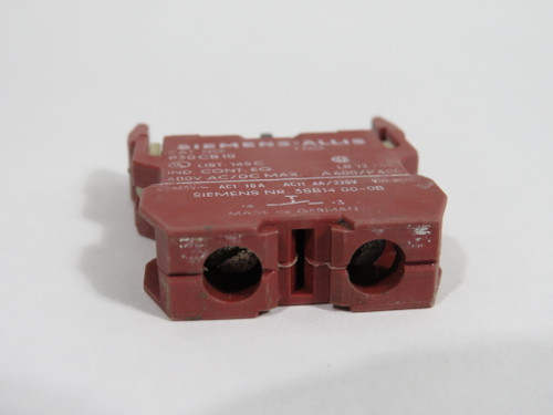 Siemens-Allis P30CB10 Contact Block 1NO 220V/600/660V Alt P/N 3SB1400-0B USED