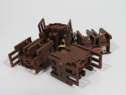 Fuji Electric AHX291 Contact Block 600V 1A Missing Screws Lot of 4 USED